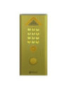 Portacode ANDY-Zamak inox encastrable-2 relais-Touches rétro-éclairées 16 mm braille-Synthèse vocale-Leds-Trou bouchonné