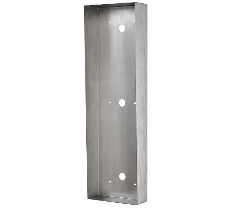 Cadre saillie inox avec visière