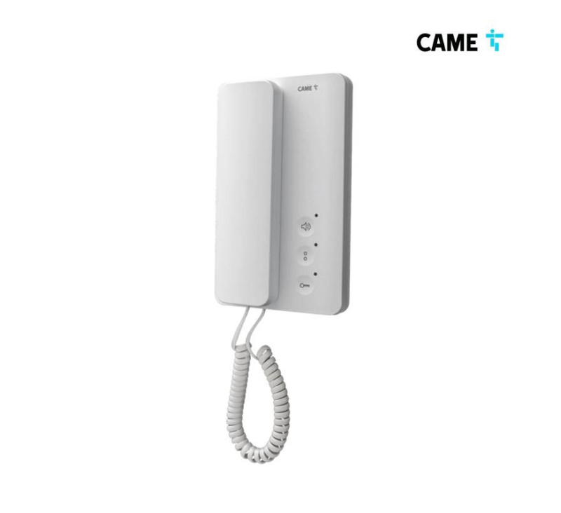 Poste audio combiné 2 fils blanc AGT