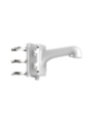 Vertical Pole Mount Bracket - Aluminum Alloy & Steel - Hikvision White