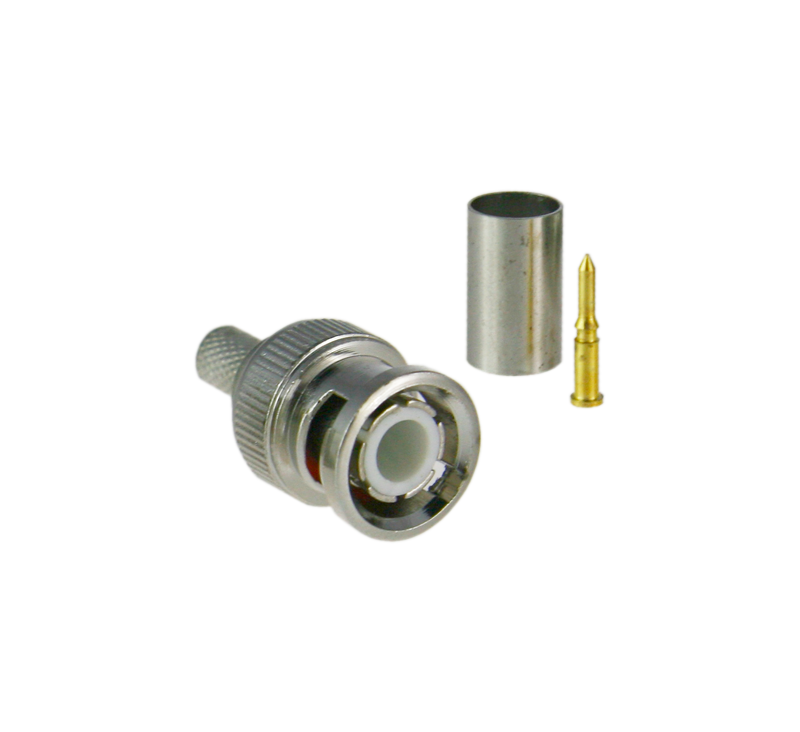 BNC A sertir 25mm par 10pces