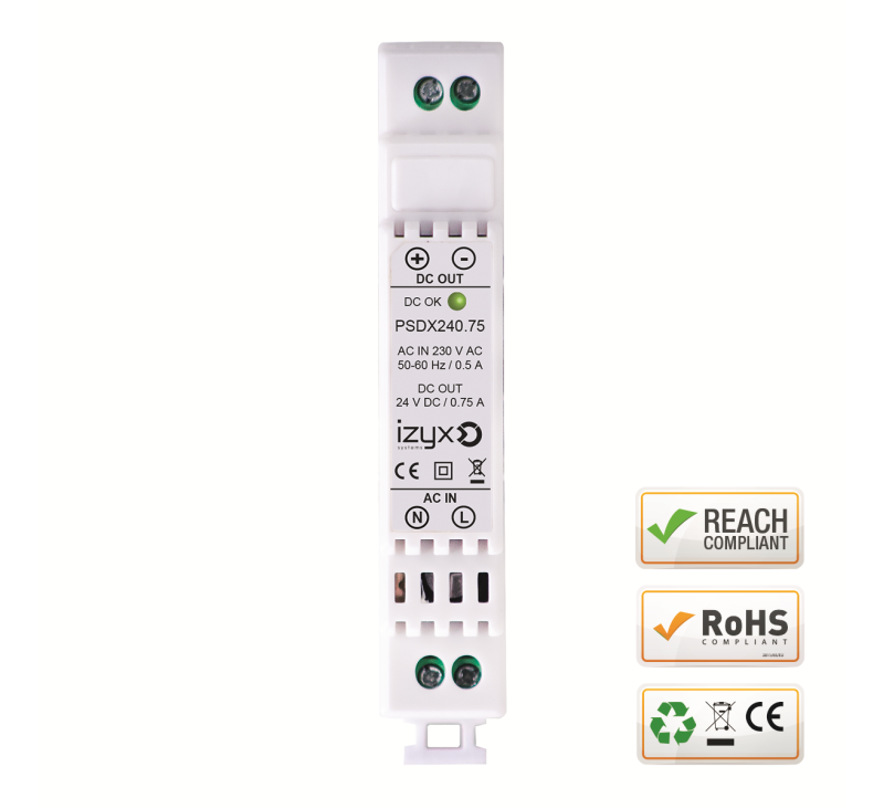 Alimentation à découpage 24V/0,75A - 1 sortie
