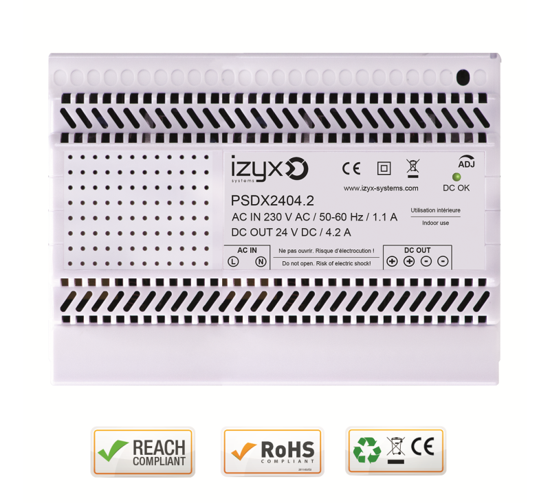 Alimentation à découpage 24V/4,2A - 2 sorties