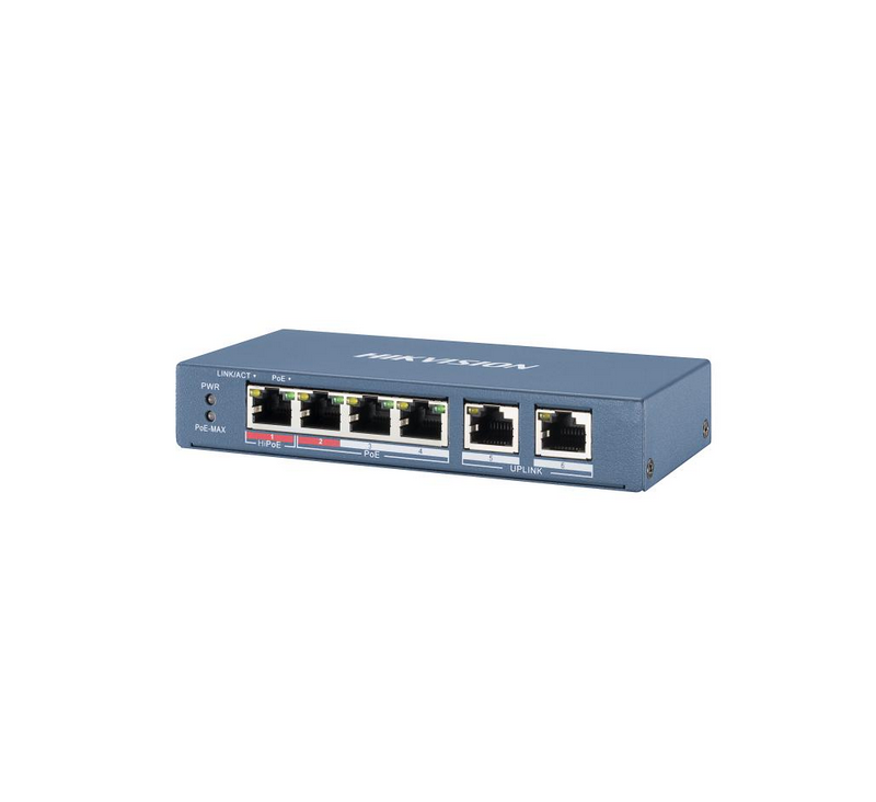 L2 - Unmanaged - 4 10/100M RJ45 PoE ports -