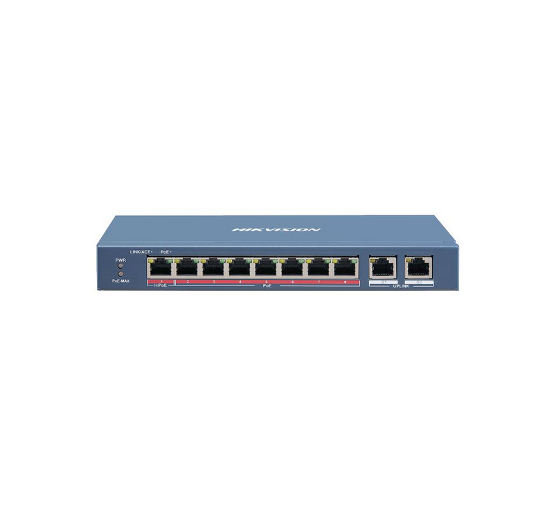 L2 - Unmanaged - 8 10/100M RJ45 PoE ports -