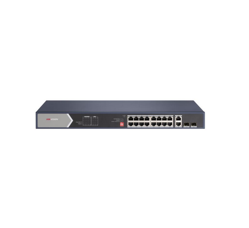 L2 - Unmanaged - 16 Gigabit RJ45 PoE ports,