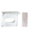 Contre-plaque en acier cadmié à souder sur porte pour pose des serrures 5001/2 et 5003/A2