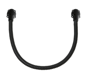 Gaine noire avec embouts