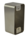 Boîtier applique acier inoxydable pour BP ou capteur IR sur plaque 84,5 x 39,5 mm