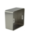 Boîtier applique acier inoxydable pour BP ou capteur IR sur plaque 80 x 80 mm