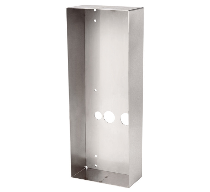 Cadre saillie inox avec visière