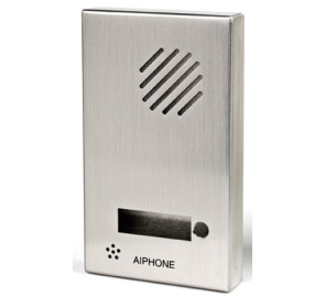 Façade inox 1 bouton d'appel