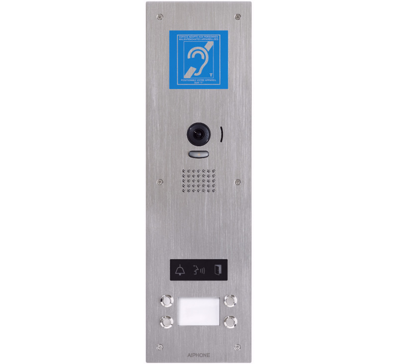 Platine vidéo inox encastrée 4BP