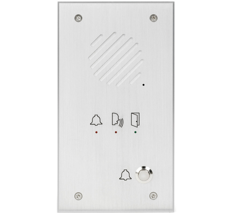 Platine de rue téléphonique aluminium encastrable