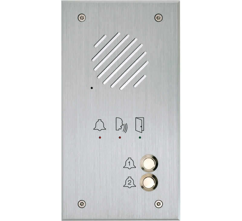 Platine de rue téléphonique aluminium encastrable